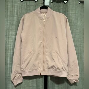 Elegant Blush Bomber Jacket
